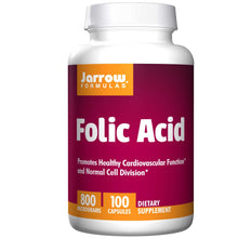 Load image into Gallery viewer, Jarrow Formulas Folic Acid 800mcg 100 Capsules