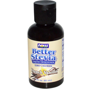 Now Foods Better Stevia Liquid Sweetener French Vanilla 2 fl oz (60ml)