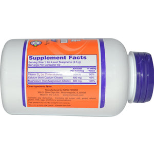 Now Foods Calcium & Magnesium High Absorption 8 oz (227g)