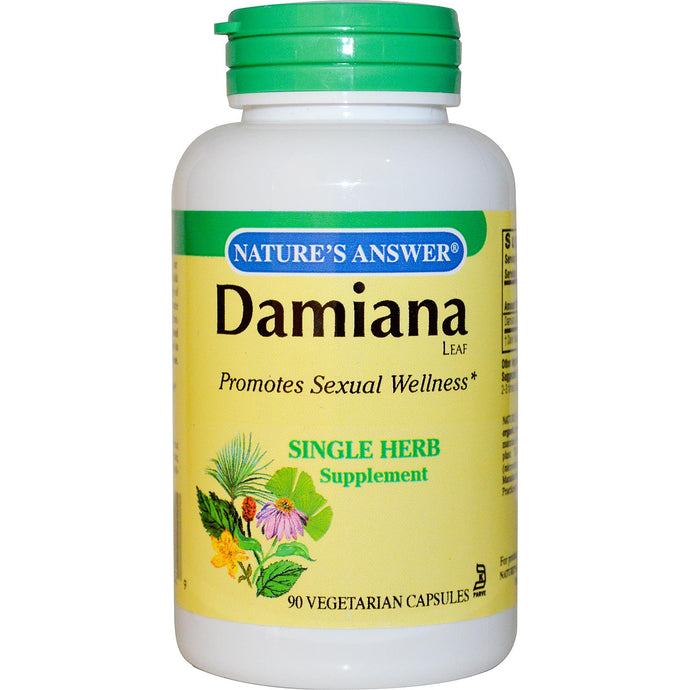 Nature's Answer, Damiana Leaf, 90 Veggie Caps