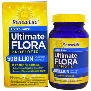 Renew Life Ultimate Flora Extra Care 50 Billion 60 Veggie Caps