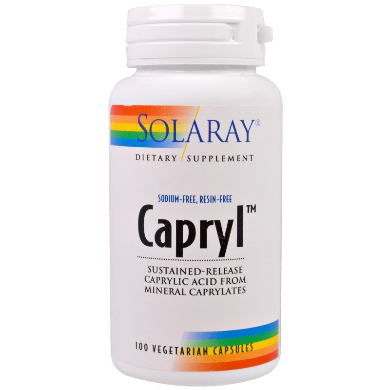 Solaray Capryl Sustained-Release 100 Veggie Caps