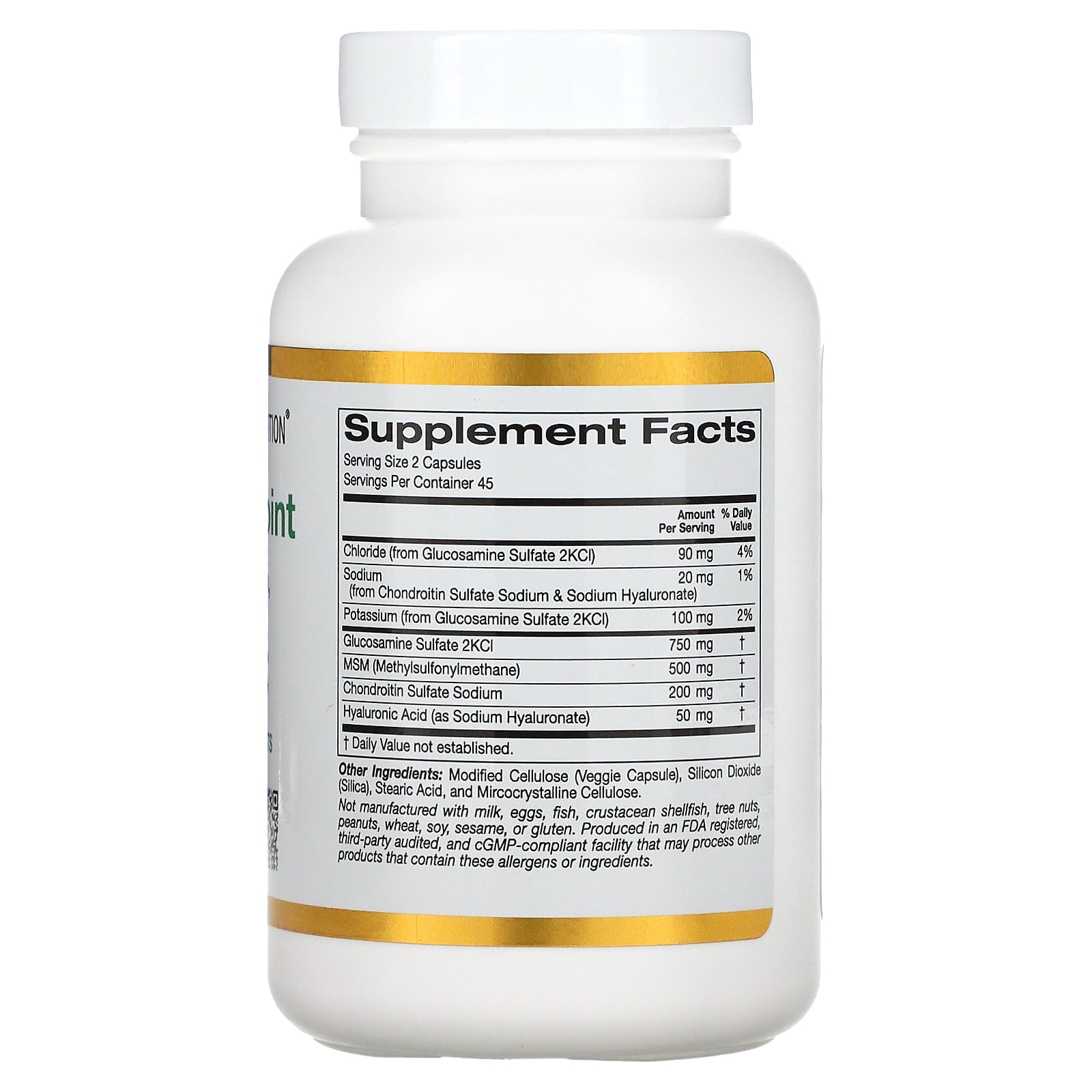 California Gold Nutrition, Total Veggie Joint Supporting Formula, 90 Veggie Capsules