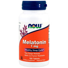 Load image into Gallery viewer, Now Foods Melatonin 1mg 100 Tablets