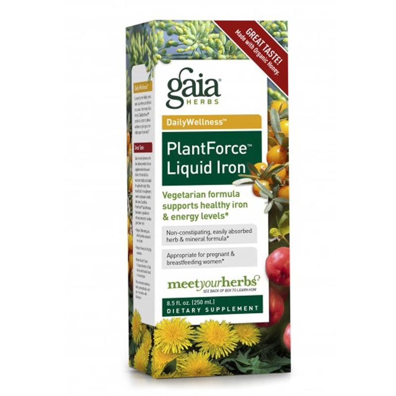 Gaia Herbs PlantForce Liquid Iron 8.5 fl oz (250ml)