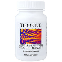 Load image into Gallery viewer, Thorne Research Double Strength Zinc Picolinate 30mg 60 Vegetarian Capsules