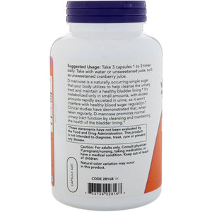 Now Foods D-Mannose 500mg 240 Veg Capsules