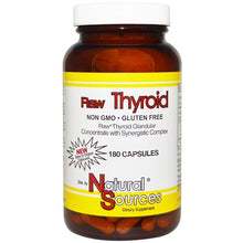 Load image into Gallery viewer, Natural Sources Raw Thyroid 180 Capsules