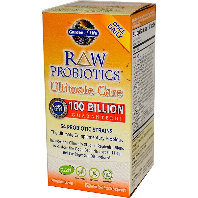 Garden of Life RAW Probiotics Ultimate Care 30 Veggie Caps