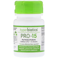 Load image into Gallery viewer, Hyperbiotics Pro-15 The Perfect Probiotic 5 Billion CFU 8 Tablets