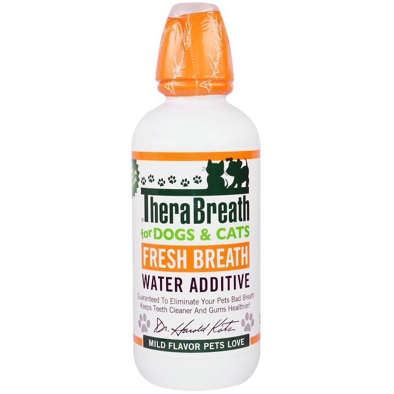 TheraBreath Fresh Breath Water Additive For Dogs and Cats Mild Flavor 16 fl oz (473ml)
