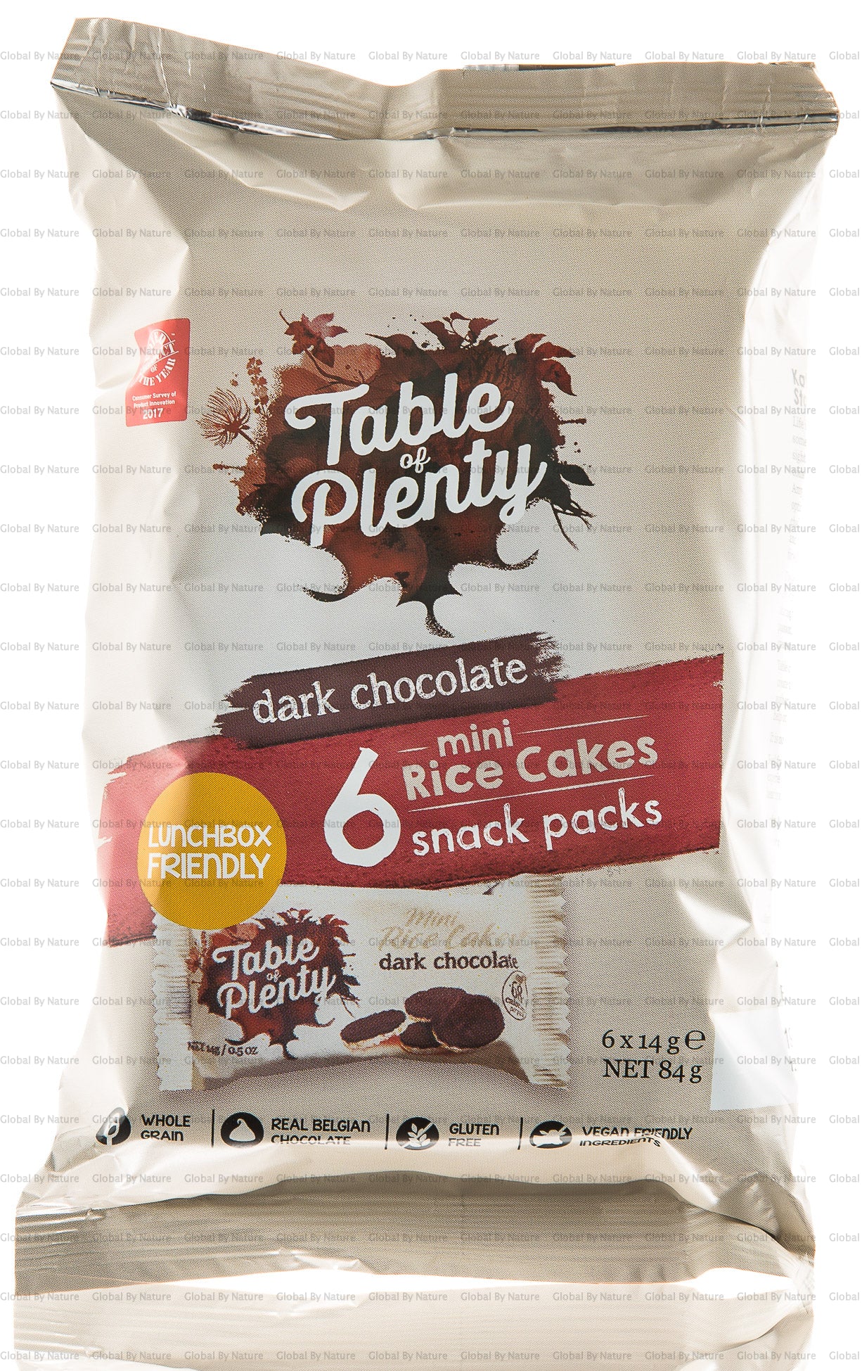 Table of Plenty Mini Rice Snack Pk Dark Choc 84g