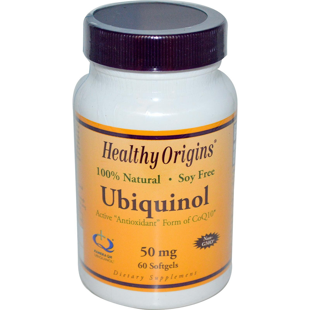 Healthy Origins - Ubiquinol (Kaneka QH) Soy Free Non GMO 50mg 60 Softgels