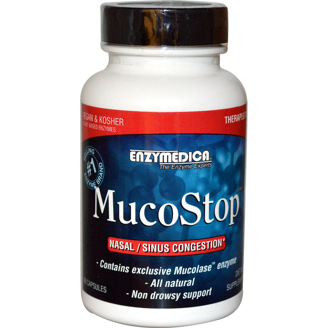 Enzymedica, MucoStop, 48 Capsules