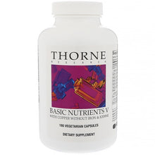 Load image into Gallery viewer, Thorne Research Basic Nutrients V 180 Vegetarian Capsules
