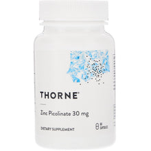 Load image into Gallery viewer, Thorne Research Zinc Picolinate 30mg 60 Capsules
