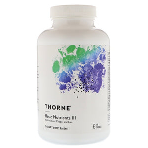 Thorne Research Basic Nutrients III Multi without Copper and Iron 180 Capsules