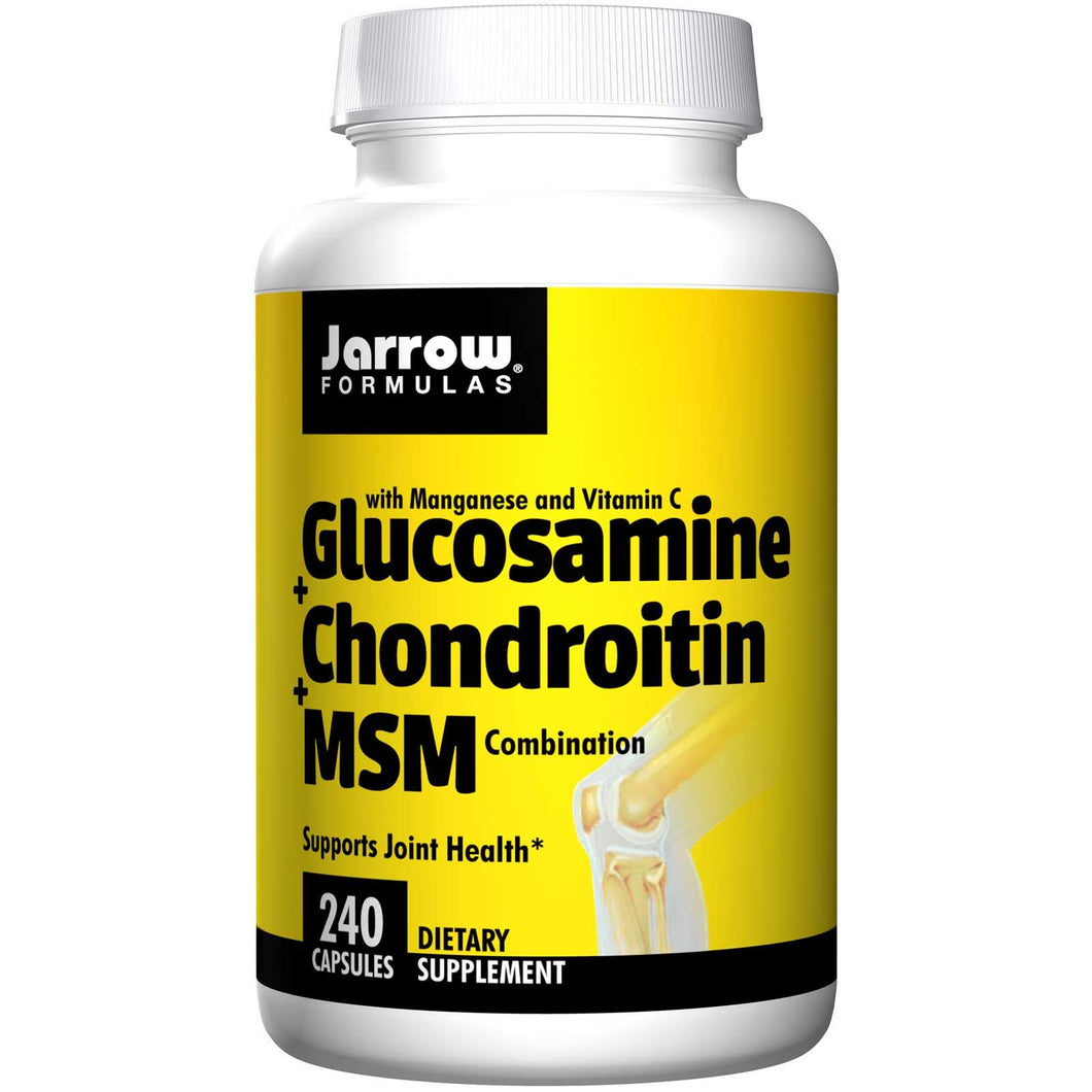 Jarrow Formulas Glucosamine + Chondroitin + MSM Combination 240 Capsules