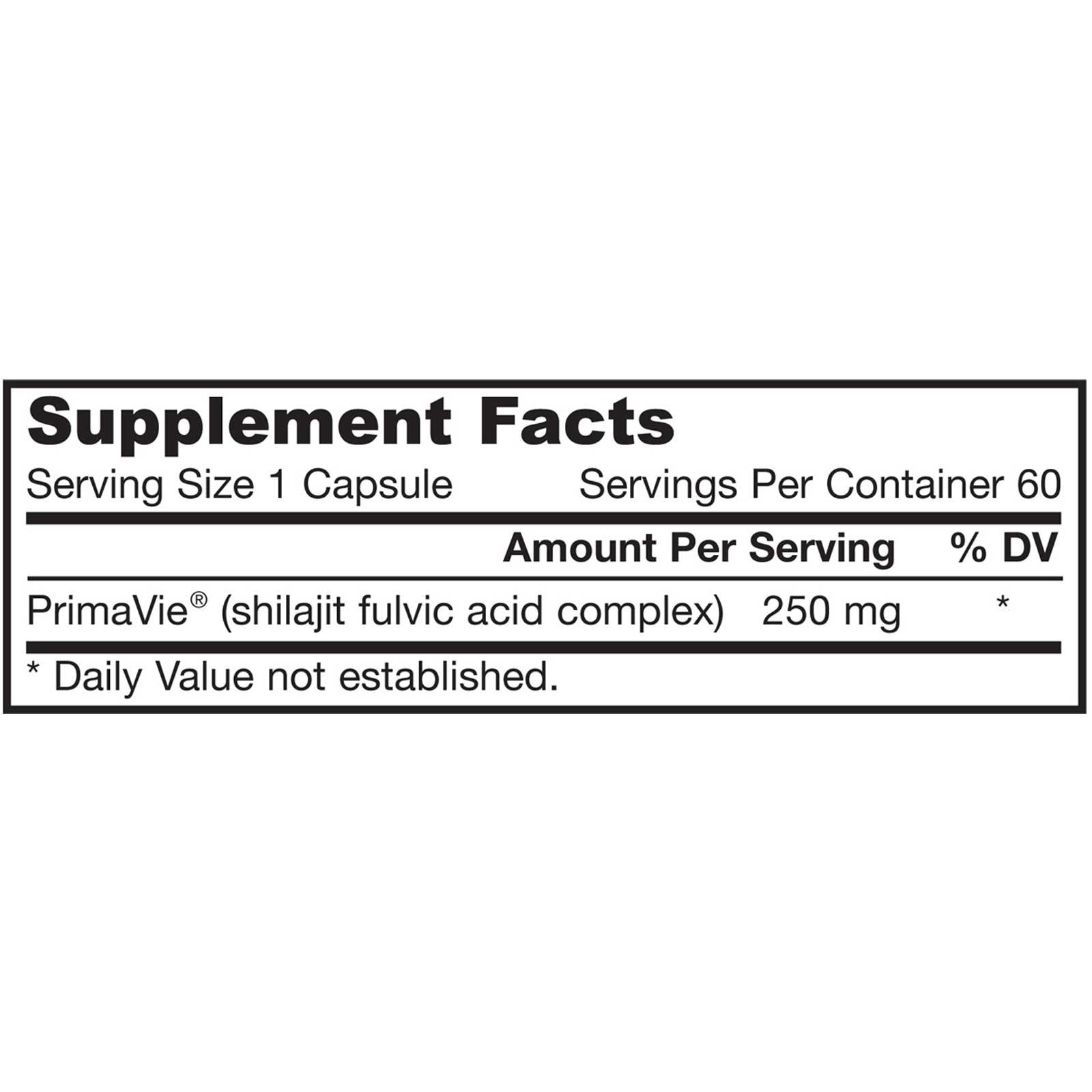 Jarrow Formulas Shilajit Fulvic Acid Complex 60 Capsules
