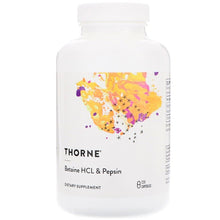 Load image into Gallery viewer, Thorne Research Betaine HCL &amp; Pepsin 225 Capsules