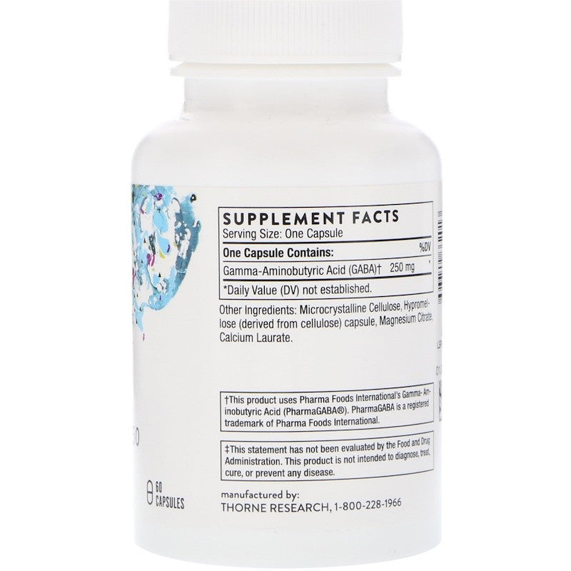 Thorne Research PharmaGABA-250, 60 Capsules