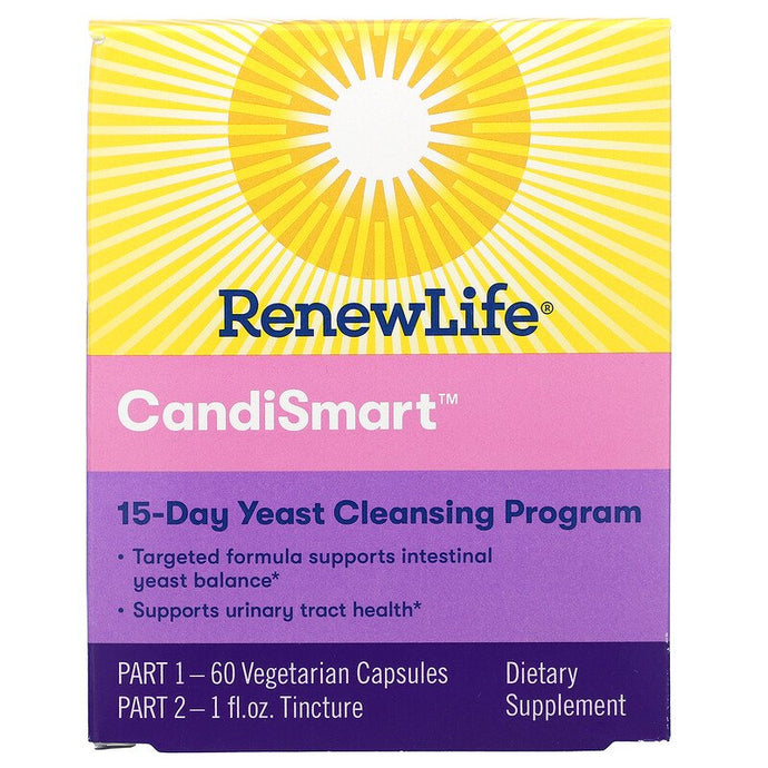 Renew Life CandiSmart 15-Day Yeast Cleansing Program 2 Part Program