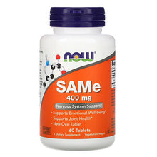 Load image into Gallery viewer, Now Foods SAMe 400mg 60 Tablets - Dietary Supplement