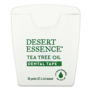 Desert Essence, Tea Tree Oil Dental Tape, Waxed, 30 Yds (27.4 m)