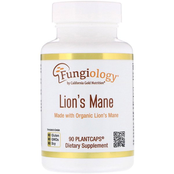California Gold Nutrition Lion’s Mane 90 Plant Caps