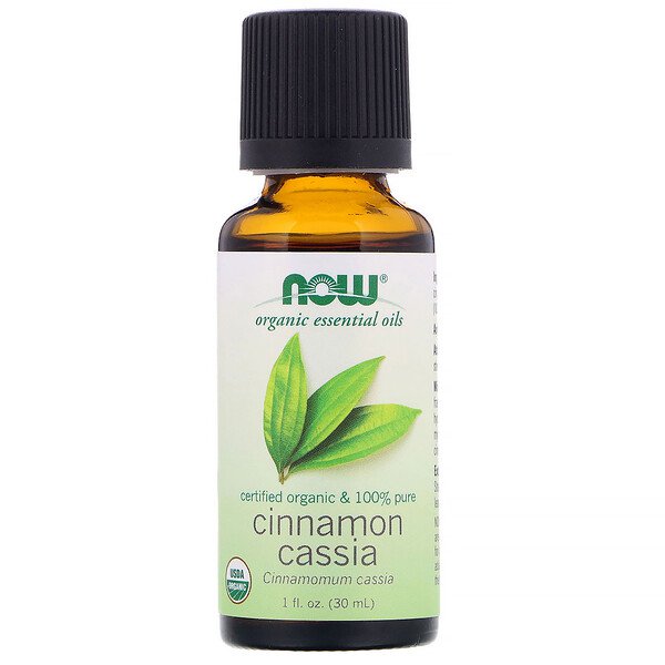 Now Foods Organic Essential Oils Cinnamon Cassia 1 fl oz (30ml)