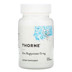 Thorne Research Zinc Bisglycinate 15mg 60 Capsules
