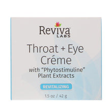 Load image into Gallery viewer, Reviva Labs Throat + Eye Cream 1.5 oz (41g)