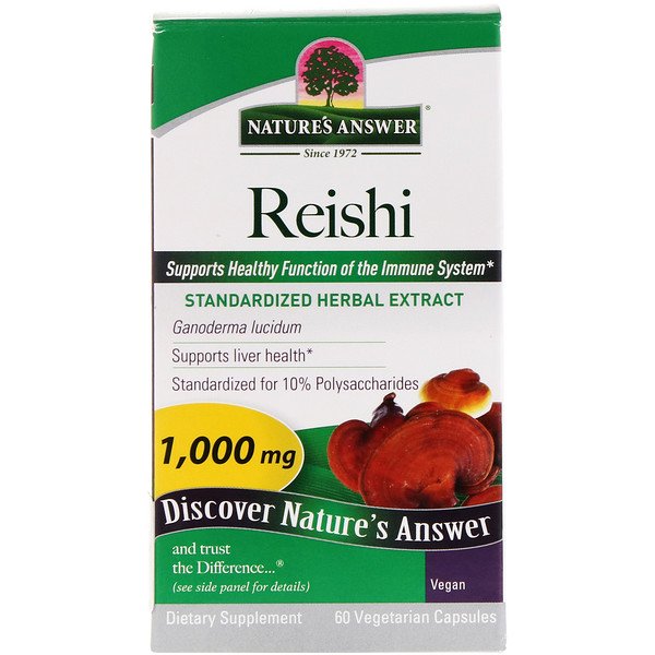 Nature's Answer, Reishi, 1,000 mg, 60 Vegetarian Capsules