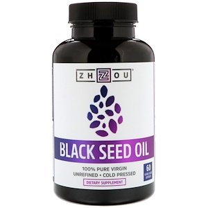 Zhou Nutrition Black Seed Oil 60 Vegetarian Capsules