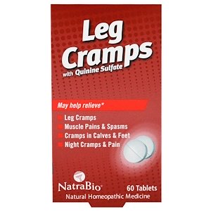 NatraBio Leg Cramps with Quinine Sulfate 60 Tablets