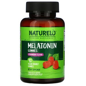 NATURELO Melatonin Gummies Strawberry 90 Vegan Gummies