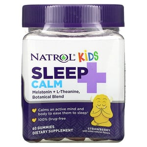 Natrol Kids Sleep + Calm Ages 4 + Up Strawberry 60 Gummies