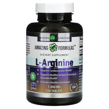 Load image into Gallery viewer, Amazing Nutrition, L-Arginine, 1,000 mg, 120 Tablets