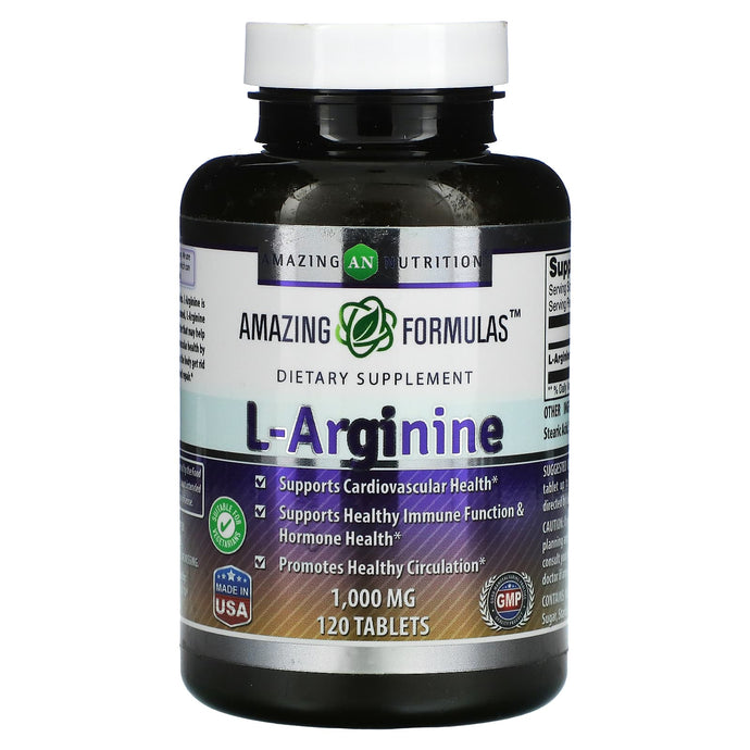 Amazing Nutrition, L-Arginine, 1,000 mg, 120 Tablets