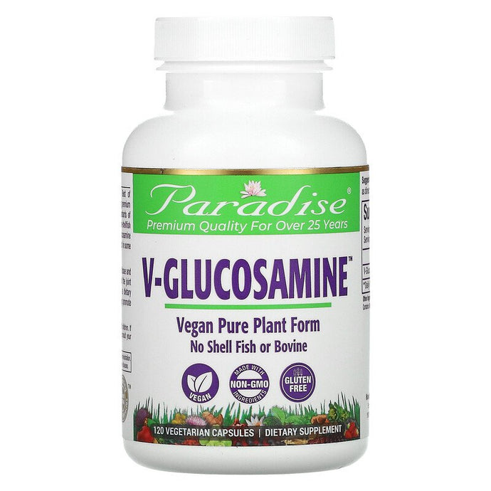 Paradise Herbs V-Glucosamine 120 Vegetarian Capsules