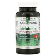 Load image into Gallery viewer, Amazing Nutrition, Melatonin, Strawberry, 10 mg, 120 Tablets