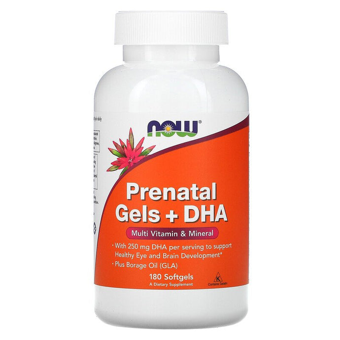 Now Foods Prenatal Gels + DHA 180 Softgels