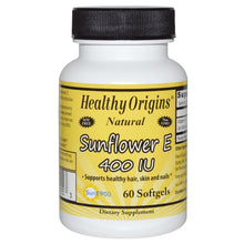 Load image into Gallery viewer, Healthy Origins, Sunflower E, 400 IU, 120 Softgels