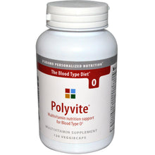 Load image into Gallery viewer, D&#39;adamo, Polyflora, Probiotic Formula Designed for Blood Type O, 120 Vegetarian Capsules