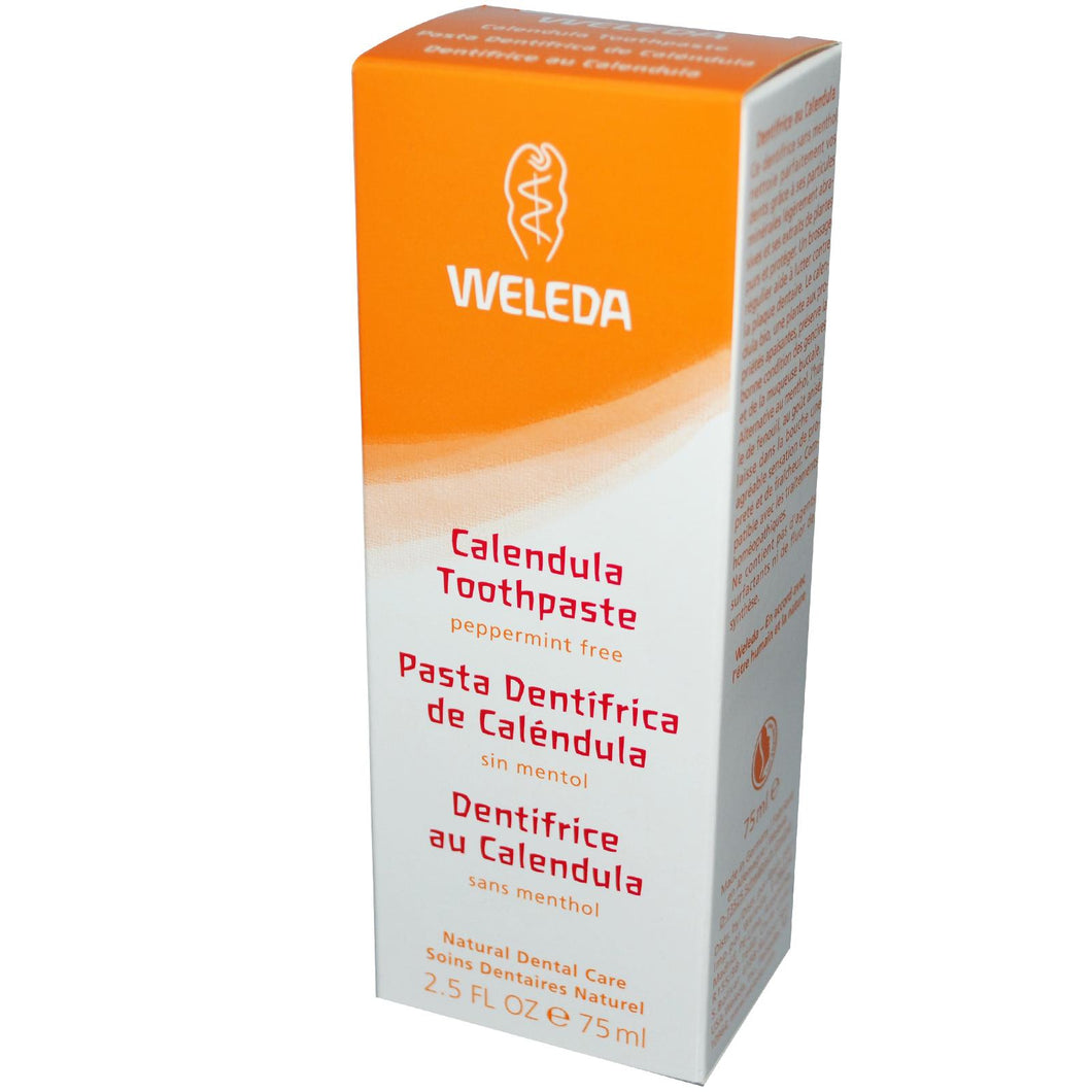 Weleda Calendula Toothpaste, Peppermint Free (75ml)