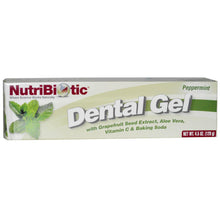 Load image into Gallery viewer, NutriBiotic Dental Gel, Peppermint (128g)