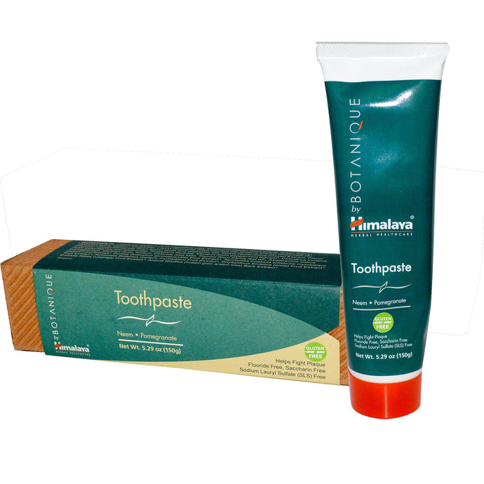 Himalaya Herbal Healthcare Botanique Toothpaste Neem Pomegranate Fluoride Free (150g)