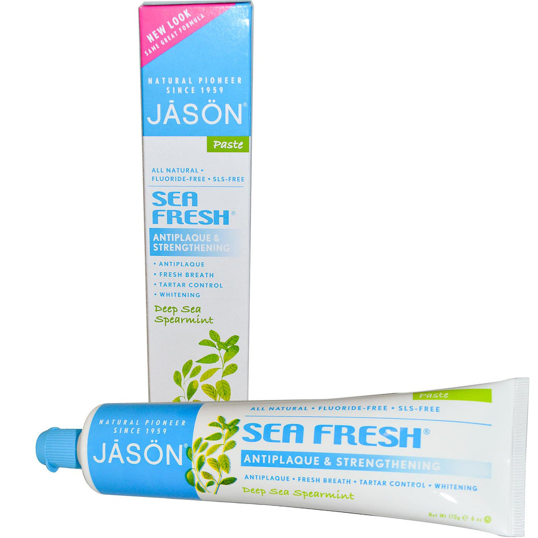 Jason Natural Sea Fresh Anti-plague & Strengthing toothpaste Deep Sea Spearmint (170g)