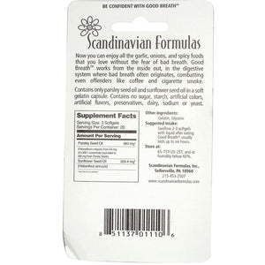 Scandinavian Formula Good Breath 60 Softgels