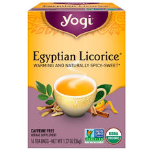 Load image into Gallery viewer, Yogi Tea, Egyptian Licorice, Caffeine Free, 16 Tea Bags, 1.27 oz (36 g)